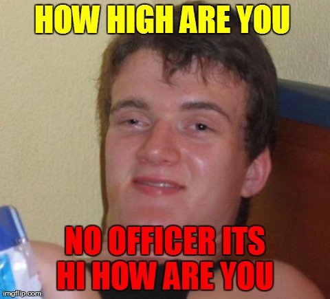 10 Guy Meme | HOW HIGH ARE YOU  NO OFFICER ITS HI HOW ARE YOU | image tagged in memes,10 guy | made w/ Imgflip meme maker