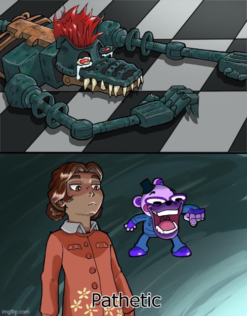 Title | image tagged in pathetic,fnaf,fnaf security breach,ruin | made w/ Imgflip meme maker