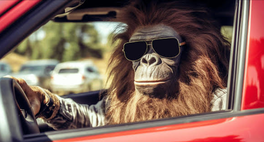 High Quality Ape gorilla sunglasses aviators driving driver JPP Blank Meme Template