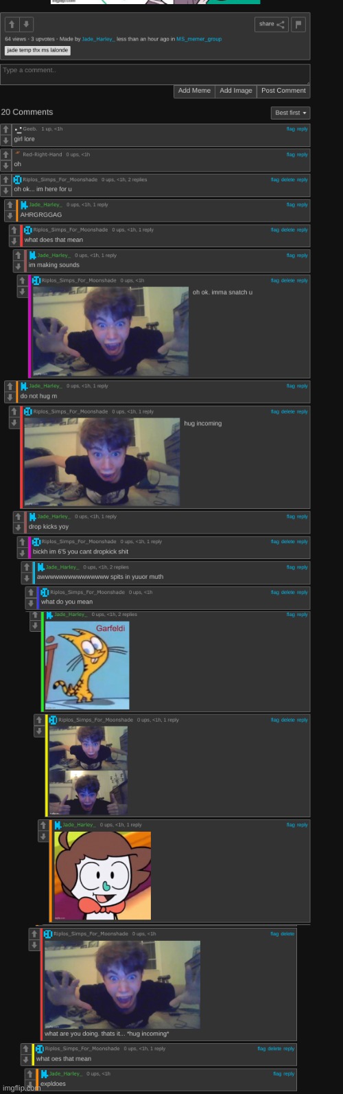 least crazy conversation with riplor | made w/ Imgflip meme maker