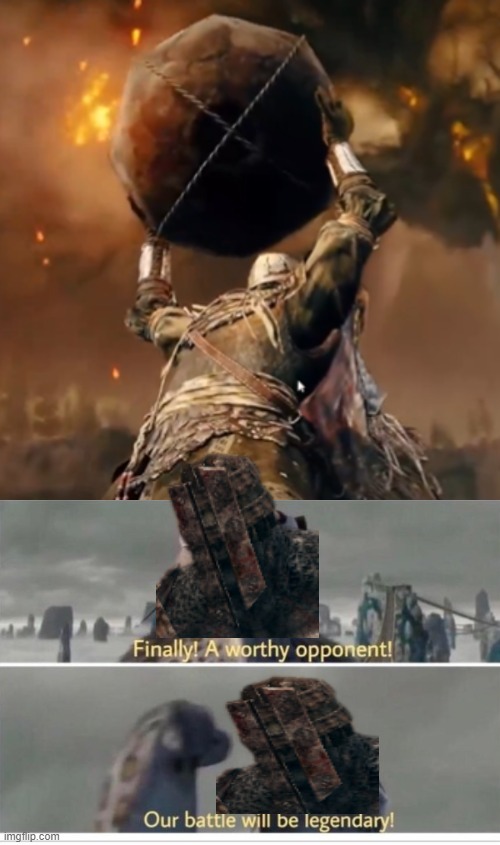 Elden Ring DLC looks to be hype as hell | image tagged in finally a worthy opponent,elden ring,dark souls | made w/ Imgflip meme maker