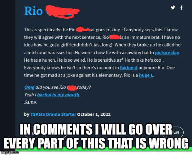 IN COMMENTS I WILL GO OVER EVERY PART OF THIS THAT IS WRONG | made w/ Imgflip meme maker