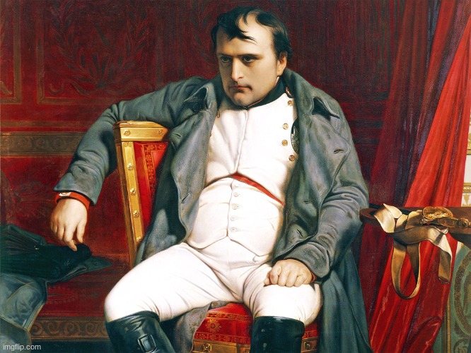 Napolean defeated | image tagged in napolean defeated | made w/ Imgflip meme maker