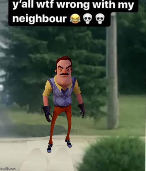 Wtf is wrong with my neighbor | image tagged in wtf is wrong with my neighbor | made w/ Imgflip meme maker