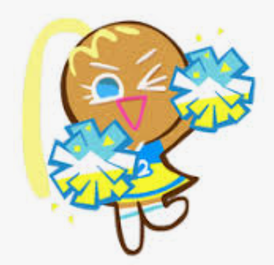 Cheerleader Cookie Happy Blank Meme Template