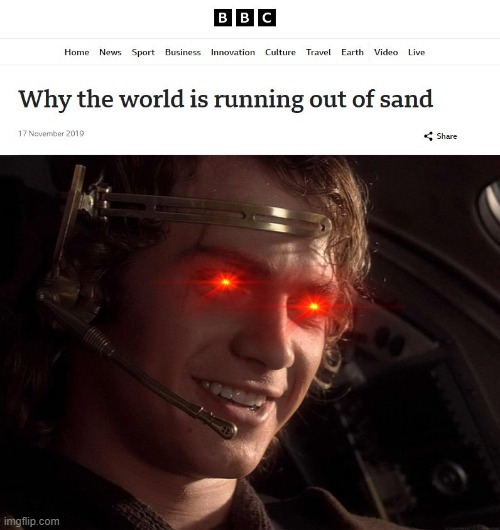 Somebody's Happy | image tagged in anakin skywalker - this is where the fun begins | made w/ Imgflip meme maker