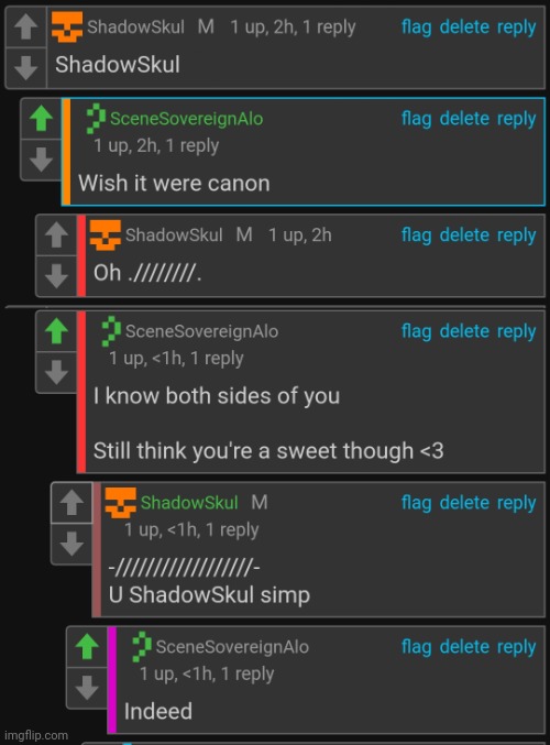 Alo ShadowSkul simp confirmed  :0 | made w/ Imgflip meme maker