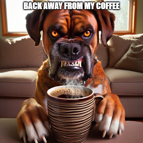 Back away | BACK AWAY FROM MY COFFEE | image tagged in coffee | made w/ Imgflip meme maker