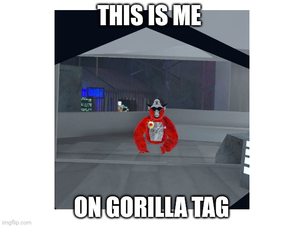 Me On Gtag | THIS IS ME; ON GORILLA TAG | image tagged in gtag | made w/ Imgflip meme maker