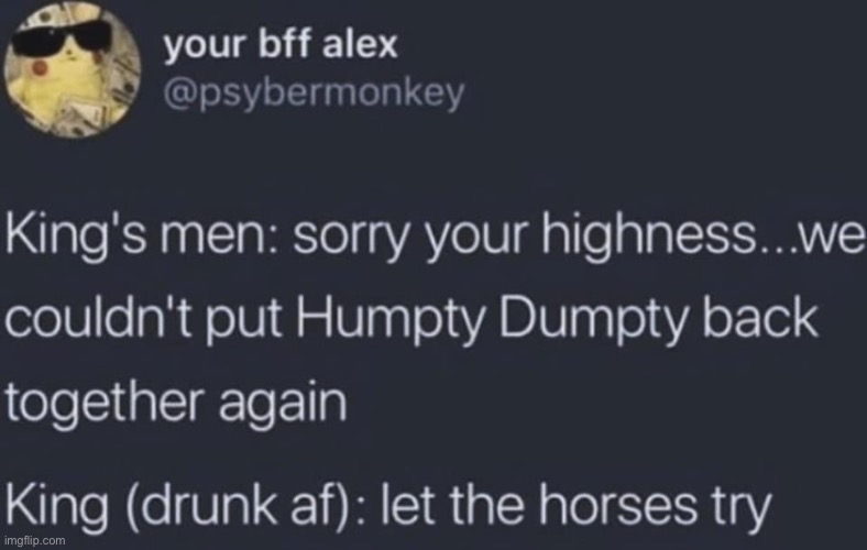 Numpty Dumpty | image tagged in humpty dumpty,horses | made w/ Imgflip meme maker