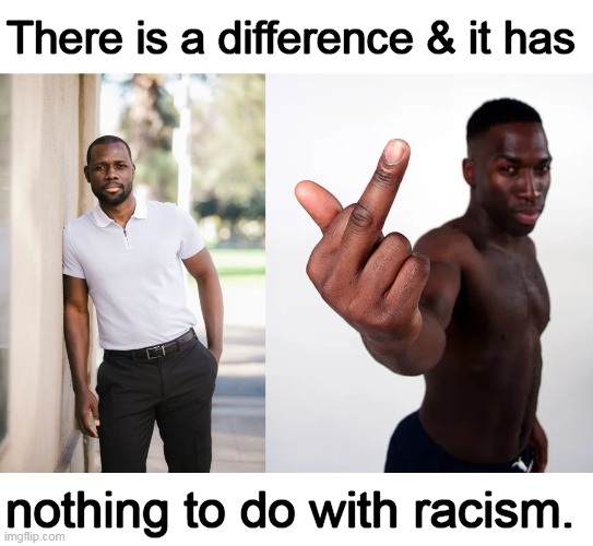 Time For Truth | There is a difference & it has; nothing to do with racism. | image tagged in politics,racism,no racism,the truth,liberals refuse to accept facts,behavior is the problem | made w/ Imgflip meme maker