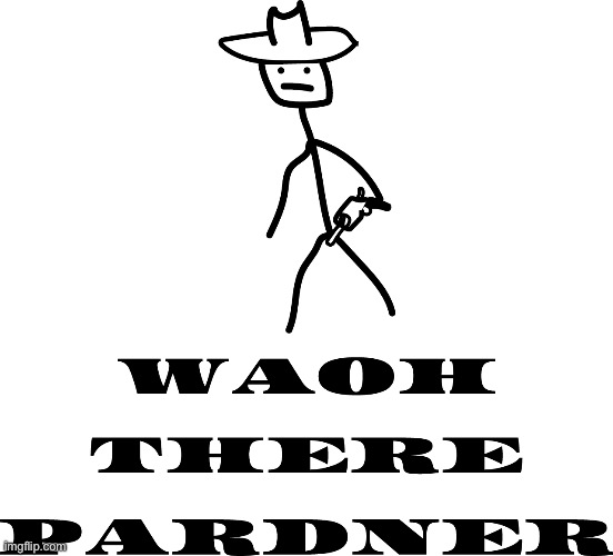 woah there pardner | image tagged in woah there pardner | made w/ Imgflip meme maker