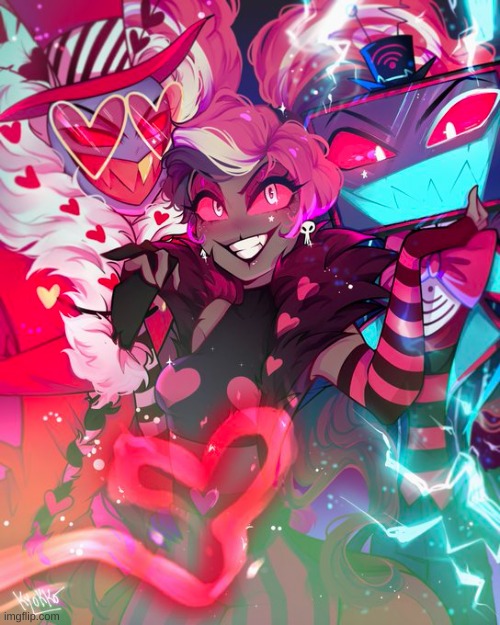 Not my art!!! | image tagged in hazbin hotel | made w/ Imgflip meme maker