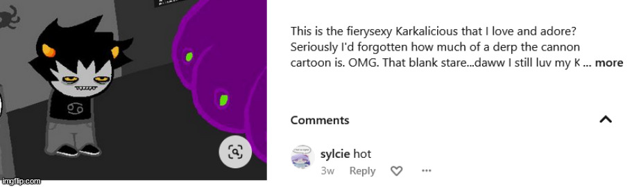 oml i just got jumpscared by my own comment i forgot i made | made w/ Imgflip meme maker