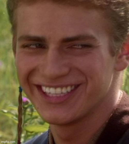 Cheeky Anakin | image tagged in cheeky anakin | made w/ Imgflip meme maker