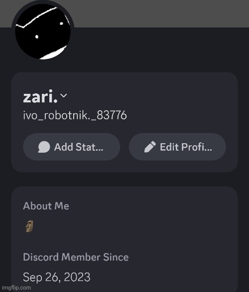 Din corb profile | made w/ Imgflip meme maker