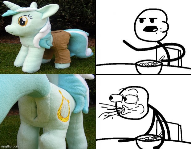 Cereal Guy's Reaction to The Lyra Plush | image tagged in blank cereal guy,plush,lewd,my little pony friendship is magic,cereal guy,cereal guy spitting | made w/ Imgflip meme maker