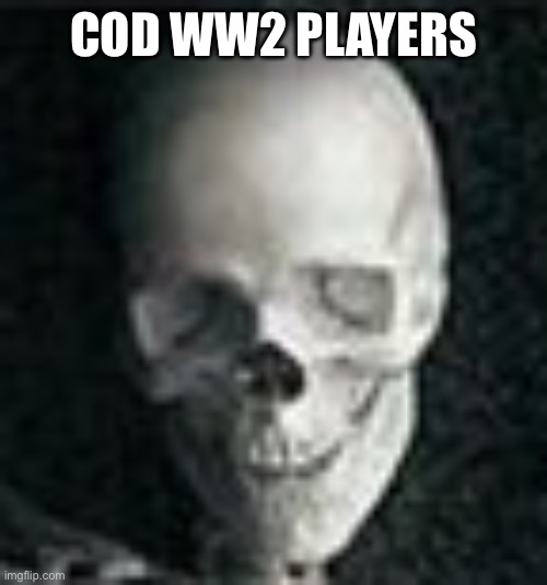 Skull | COD WW2 PLAYERS | image tagged in skull | made w/ Imgflip meme maker