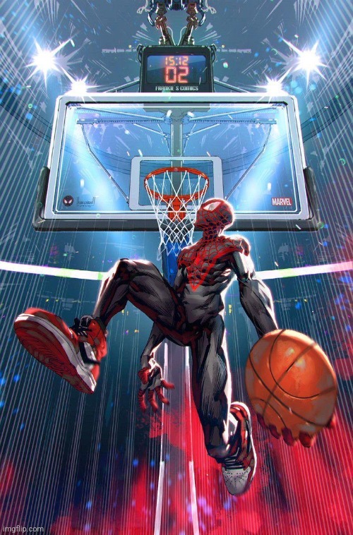 Miles morales ballin' | image tagged in miles morales ballin' | made w/ Imgflip meme maker