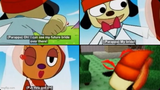 Parappa and pj berri | made w/ Imgflip meme maker