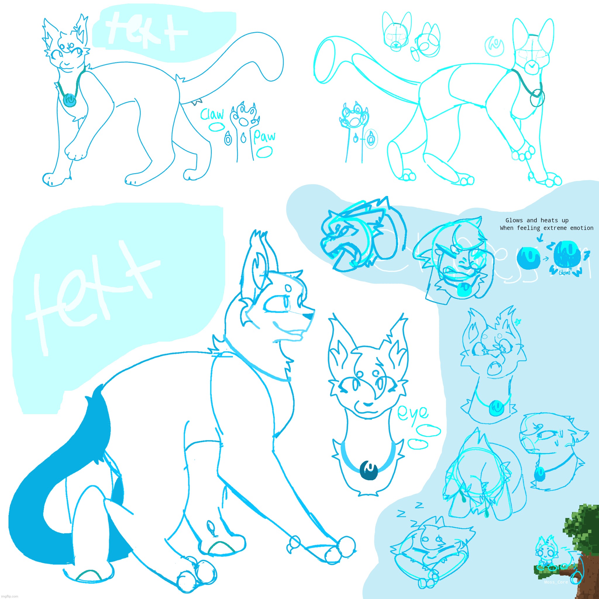 w.i.p | image tagged in this took 4 days,they are a sc oc eheh,moss art,mosscore,sparky,sparkykitty | made w/ Imgflip meme maker