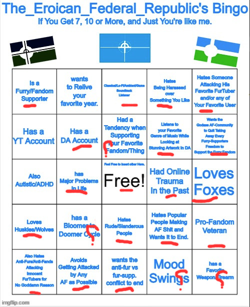 ok(David : Thanks) | image tagged in the_eroican_federal_republic's bingo | made w/ Imgflip meme maker