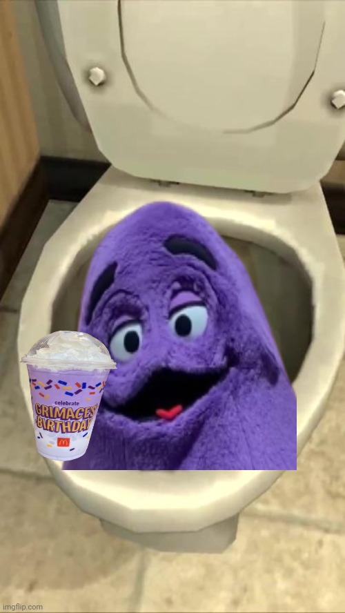 Skibidi Grimace | image tagged in skibidi toilet | made w/ Imgflip meme maker