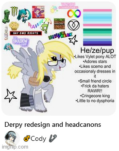 the only good thing abt this tbh is the design itself and that derpy likes vylet pony alot | made w/ Imgflip meme maker