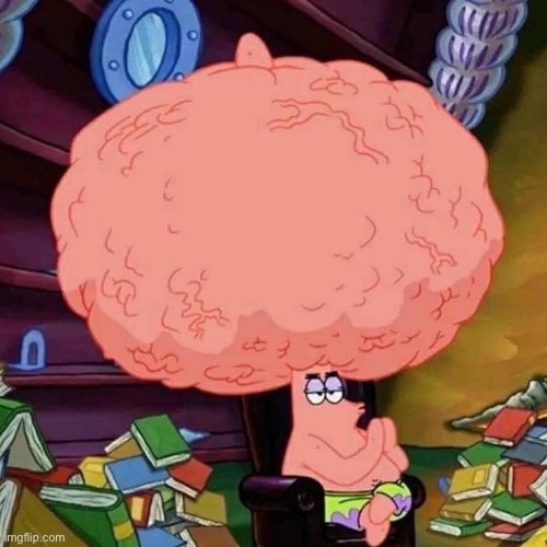 Caption this | image tagged in patrick star big brains | made w/ Imgflip meme maker