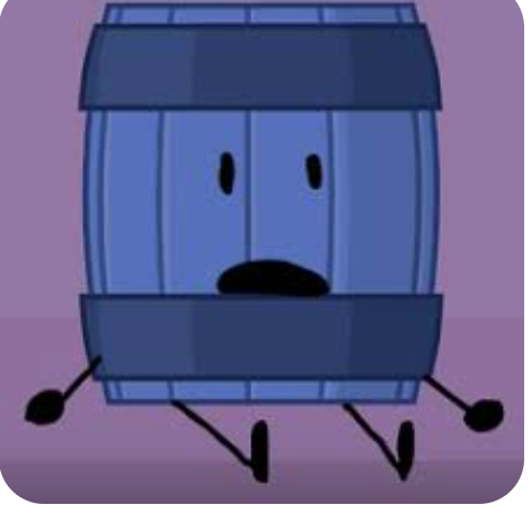 High Quality Blue Barrel Sitting Blank Meme Template