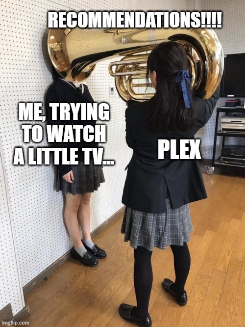 Girl Putting Tuba on Girl's Head Imgflip