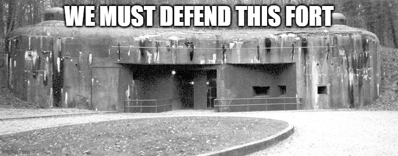 forts | WE MUST DEFEND THIS FORT | image tagged in forts | made w/ Imgflip meme maker