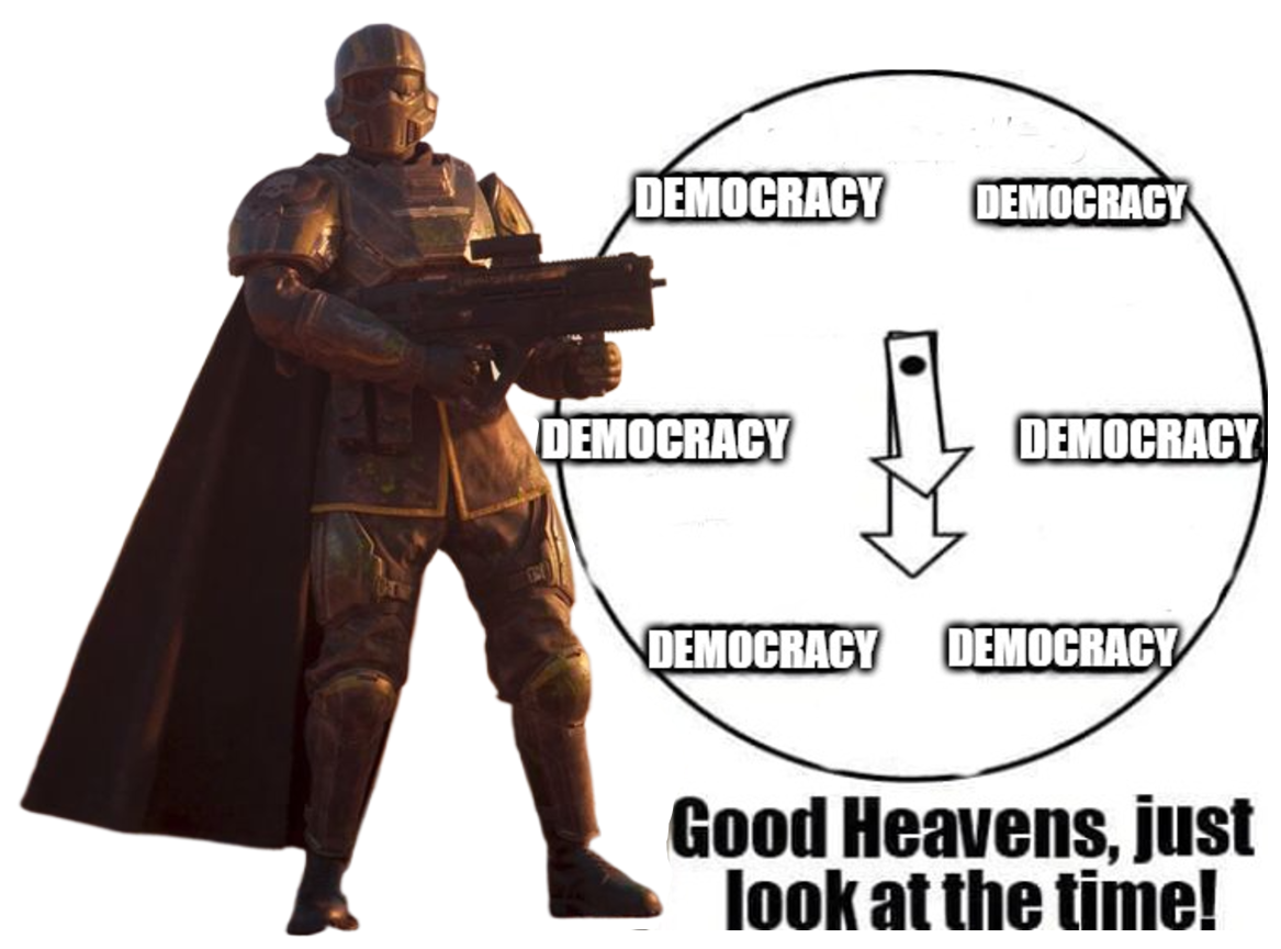 High Quality Democracy o clock Blank Meme Template