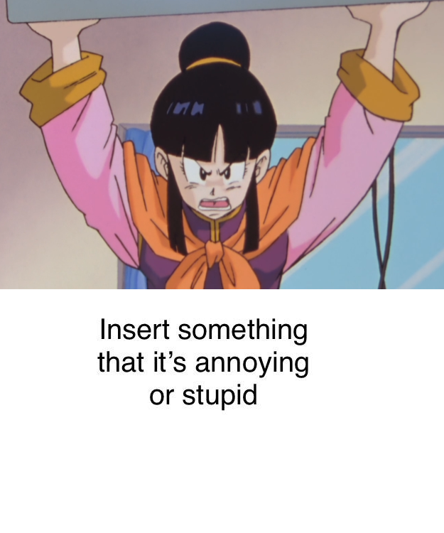 High Quality chi chi hates who Blank Meme Template