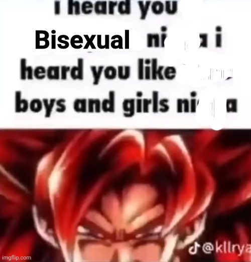 Yuh | Bisexual | image tagged in i heard you a pedophile | made w/ Imgflip meme maker
