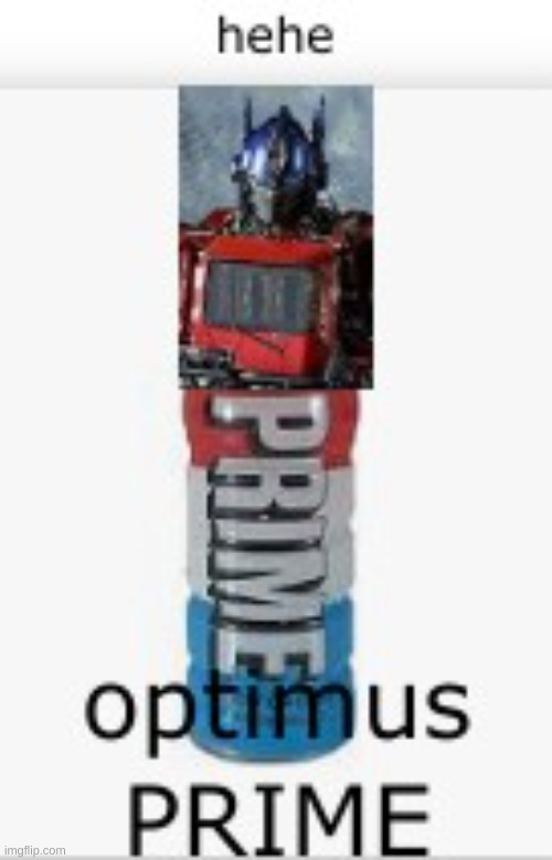 i made this myself | image tagged in optimus prime | made w/ Imgflip meme maker