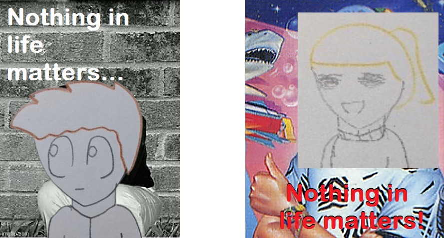 difference between friends (I do not have a transparent Eren) | made w/ Imgflip meme maker