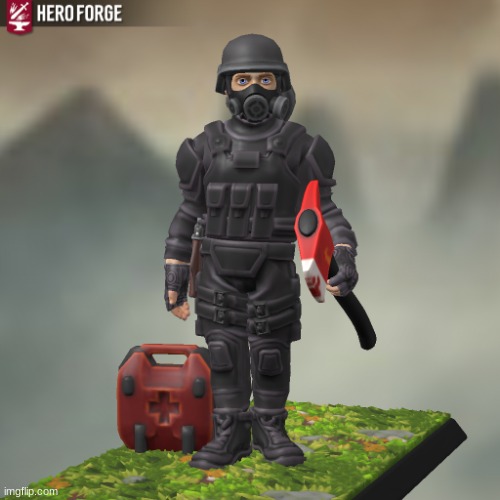 Made a version for Gas Mask Man in a story I'm contributing to. | made w/ Imgflip meme maker