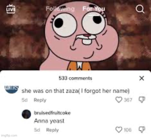 image tagged in the amazing world of gumball | made w/ Imgflip meme maker