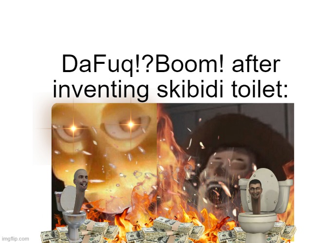 He has brought hell on earth... | DaFuq!?Boom! after inventing skibidi toilet: | image tagged in satanic woody | made w/ Imgflip meme maker