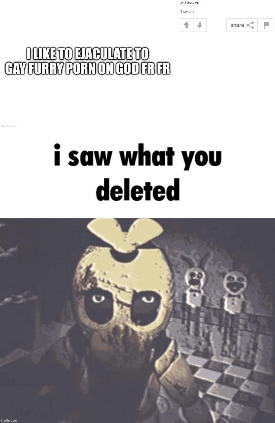 image tagged in i saw what you deleted | made w/ Imgflip meme maker