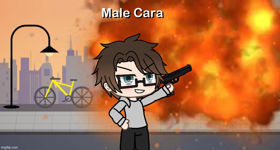 Male Cara destroying the headquarters of the company behind the Emma, Mila and Eva dolls. Forgot to mention Nala too. | image tagged in pop up school 2,pus2,male cara | made w/ Imgflip meme maker