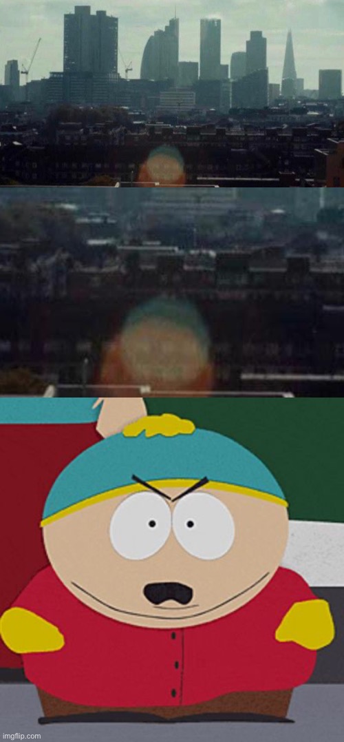 Son of a lens flare | image tagged in angry-cartman,camera,south park | made w/ Imgflip meme maker