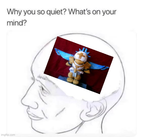 gabriel plushie | image tagged in what s on your mind | made w/ Imgflip meme maker