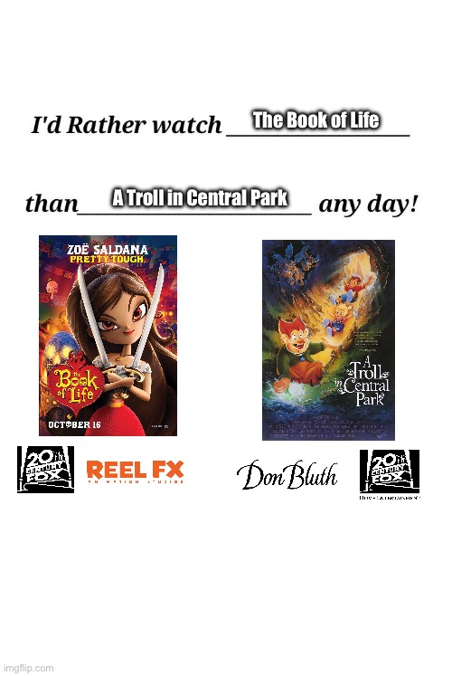 *IRWTBOLTATICPAD! | The Book of Life; A Troll in Central Park | image tagged in i'd rather watch x than y any day,day of the dead,deviantart,girl,beautiful girl,mexican | made w/ Imgflip meme maker