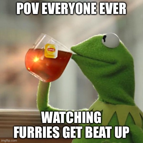 real | POV EVERYONE EVER; WATCHING FURRIES GET BEAT UP | image tagged in memes,but that's none of my business,kermit the frog | made w/ Imgflip meme maker
