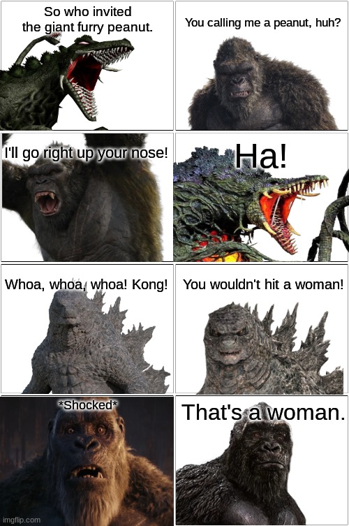 Biollante's a woman?.mp3 | image tagged in comic | made w/ Imgflip meme maker