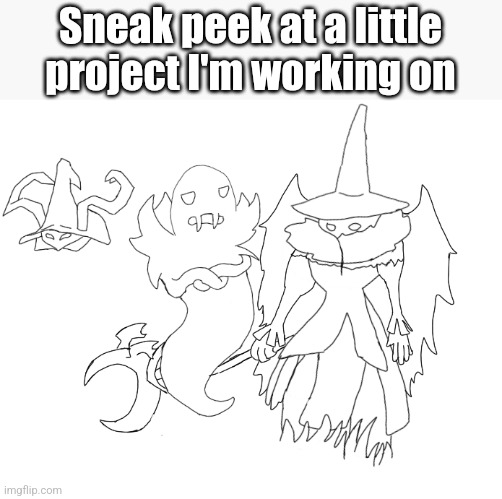 Knowing me as of late, some of you might be able to guess | Sneak peek at a little project I'm working on | image tagged in fanart,game collaboration,wip,work in progress | made w/ Imgflip meme maker