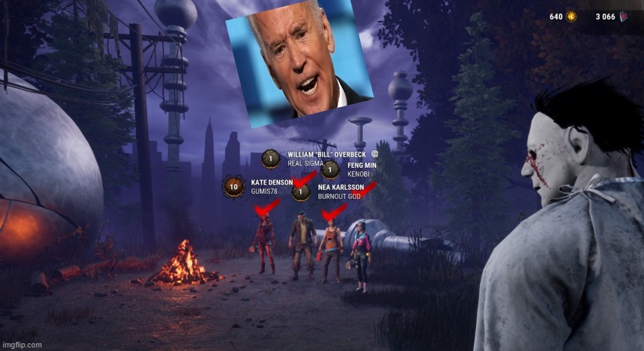 Dead by Biden Light | image tagged in dead by biden light | made w/ Imgflip meme maker