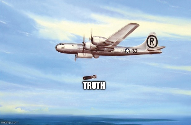 Dropping truth bombs | TRUTH | image tagged in dropping truth bombs | made w/ Imgflip meme maker